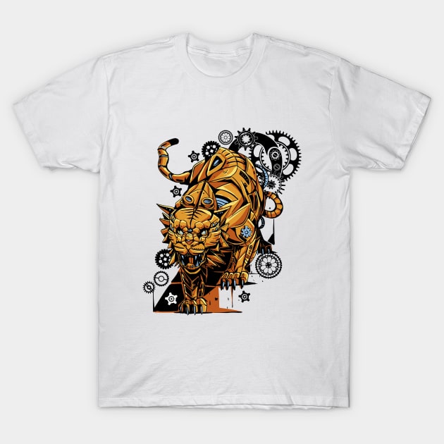 Steampunk Tiger T-Shirt by ArtRoute02